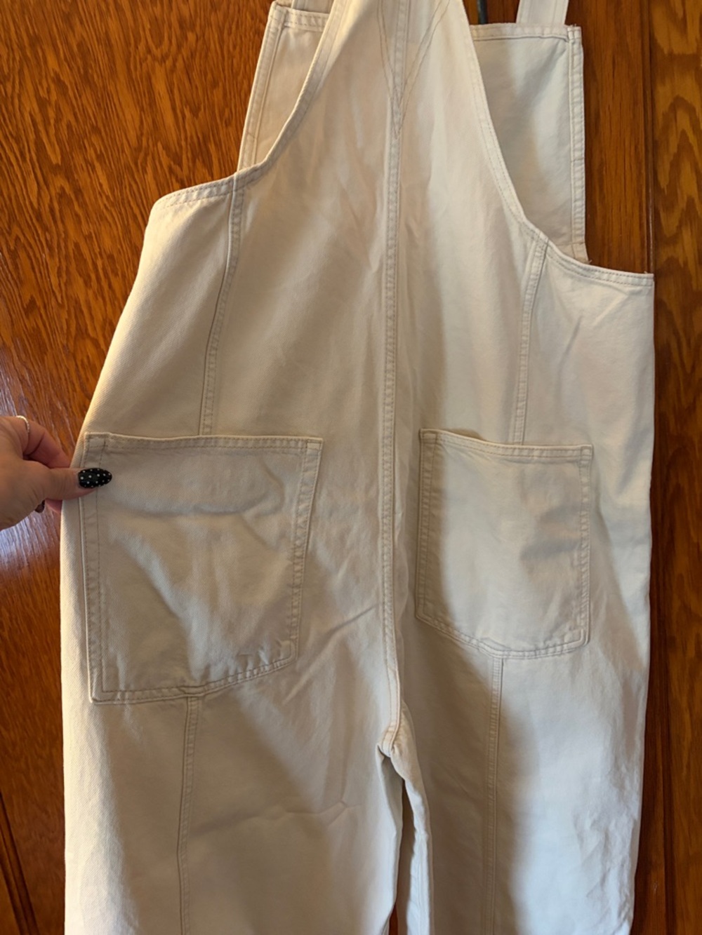 We The Free Rambler Overalls in Cream Size L NWT - Picture 8 of 15